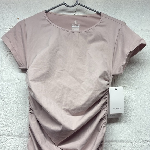 NEW BLANQI Everyday Maternity Cap Sleeve Crew Neck Dress Size SMALL/MEDIUM - Picture 3 of 7